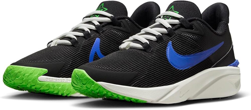 Nike Star Runner 4 GS Youth Size 5.5 Black Blue Running Sneakers Shoes